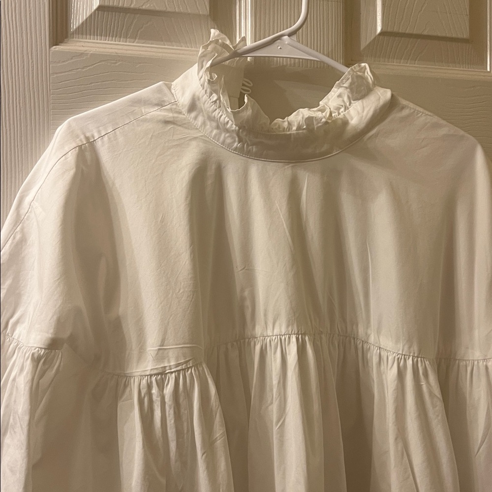 Cecilie Bahnsen Alberte White Ruffled Dress - Picture 3 of 8